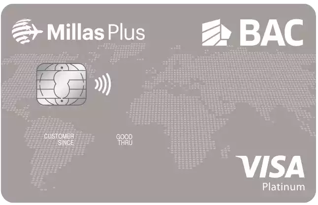 Tarjeta Millas Plus Platino Visa BAC