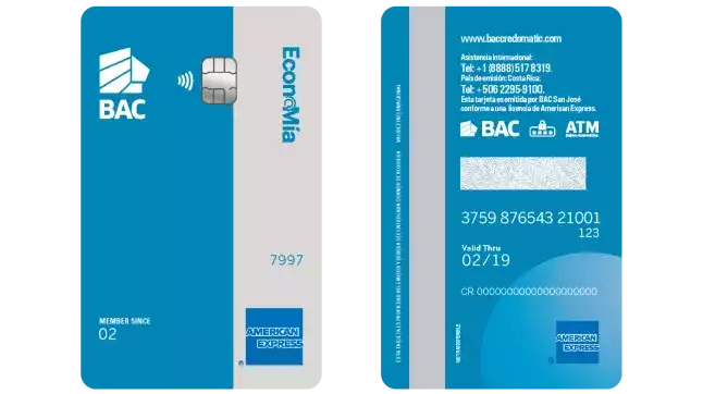 tarjeta economia AMEX