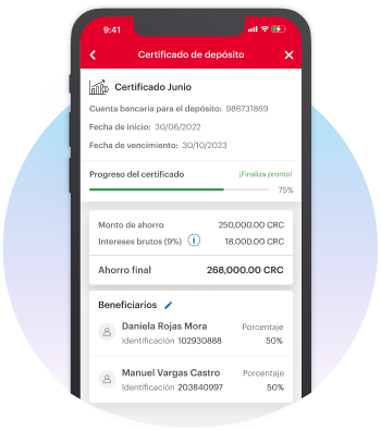 Certificado de deposito